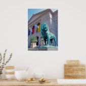 Poster Lion du Chicago Art Institute (Cuisine)