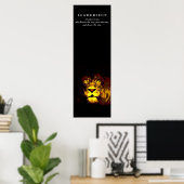 Poster Lion du leadership motivationnel (Bureau à domicile)