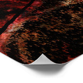 Poster lion en feu (Coin)