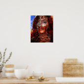 Poster lion en feu (Cuisine)