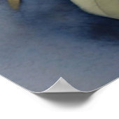 Poster Lion en fleur fin Serene animal sauvage (Coin)