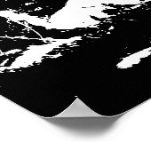 Poster Lion en noir et blanc (Coin)