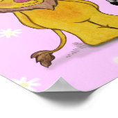 Poster Lion et agneau Véritables amis (Coin)