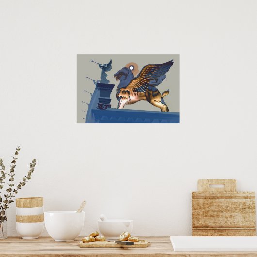 Poster Lion et Anges (Cuisine)