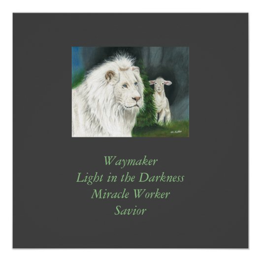 Poster Lion et The Lamb (Devant)