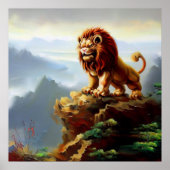 Poster Lion Foo Chinois (1) (Devant)