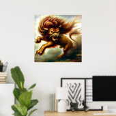 Poster Lion Foo Chinois (14) (Bureau à domicile)