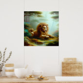 Poster Lion Foo Chinois (17) (Cuisine)