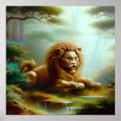 Poster Lion Foo Chinois (17) (Devant)