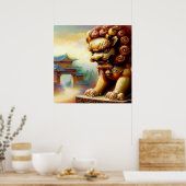 Poster Lion Foo Chinois (24) (Cuisine)