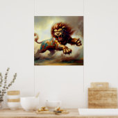 Poster Lion Foo Chinois (26) (Cuisine)