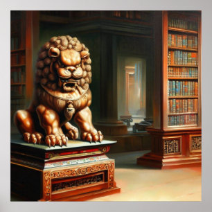Poster Lion Foo Chinois (30)
