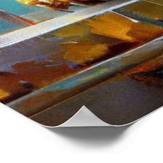 Poster Lion Foo Chinois (31) (Coin)