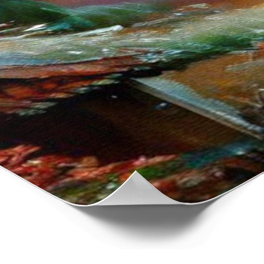 Poster Lion Foo Chinois (34) (Coin)