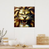 Poster Lion Foo Chinois (5) (Cuisine)