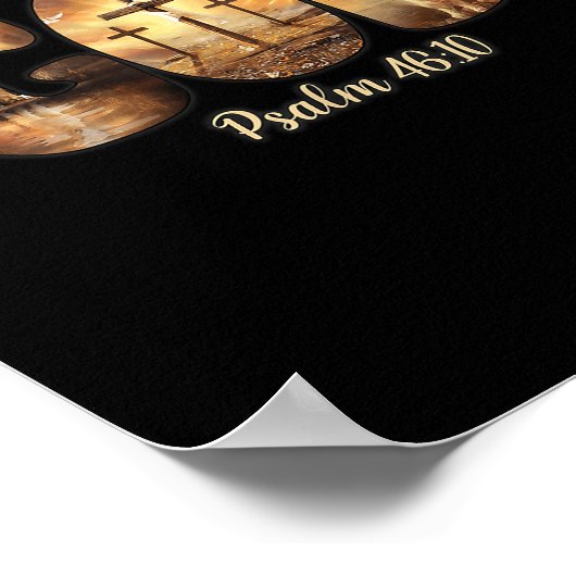 Poster Lion God Christian Be Still And Know That I Am God (Coin)