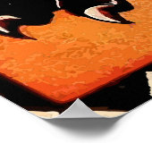 Poster Lion héraldique vintage (Belgique) (Coin)