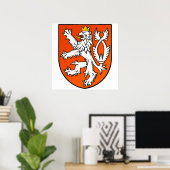 Poster Lion hollandais Pays-Bas Shield (Bureau à domicile)