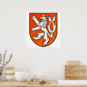 Poster Lion hollandais Pays-Bas Shield (Cuisine)