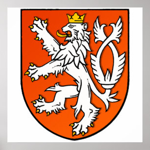 Poster Lion hollandais Pays-Bas Shield