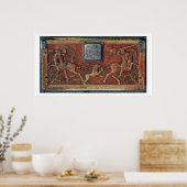Poster Lion Hunt, plaque from a Byzantine casket, 11th ce (Cuisine)