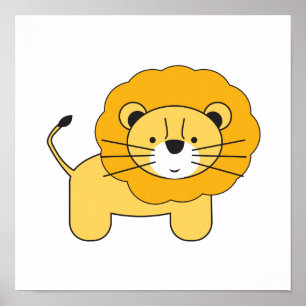 Poster Lion, illustration de Lorena Depante