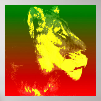 POSTER LION JAH