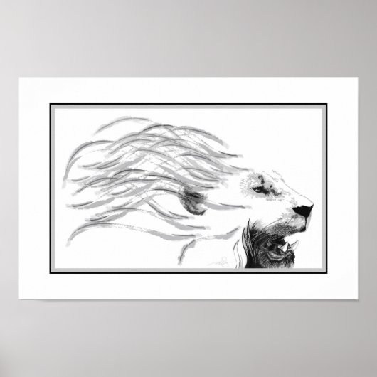 Poster Lion | Le Roi des Grands Chats (Devant)