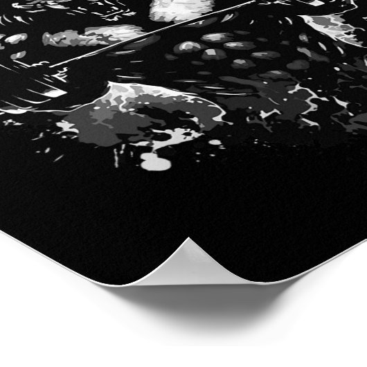 Poster Lion Lifting Weights Gym Beast Exercice Muscles Bo (Coin)