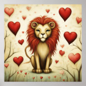Poster Lion Love 2 (Devant)