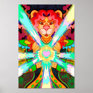 Poster Lion magique