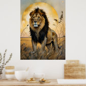 Poster Lion Majestic (Cuisine)