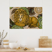 Poster Lion meneur (Cuisine)