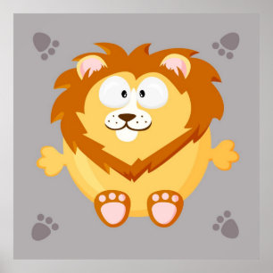 Poster Lion mignon