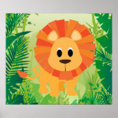 Poster Lion mignon (Devant)