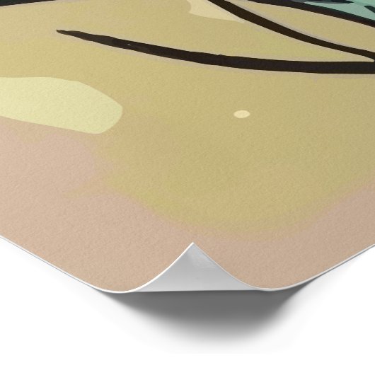 Poster Lion mignon (Coin)