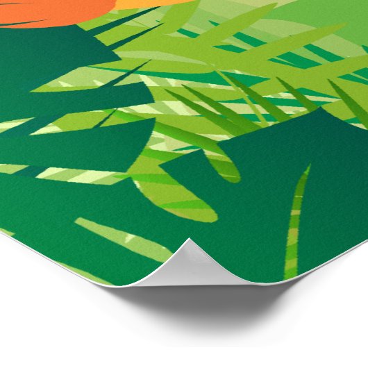 Poster Lion mignon (Coin)