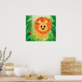 Poster Lion mignon (Cuisine)