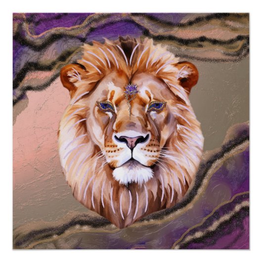 Poster Lion mystique 2 (Devant)