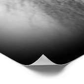 Poster Lion Noir Et Blanc Aux Yeux Bleus (Coin)