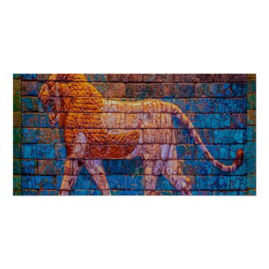 Poster Lion of Babylon, Mesopotamia  (Devant)