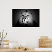 Poster Lion - Photographie d'animaux sauvages (Cuisine)