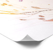 Poster Lion Portrait Animal Peinture Forêt faunique (Coin)