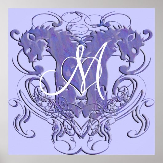 Poster Lion Rampant Renaissance Mariage (Devant)
