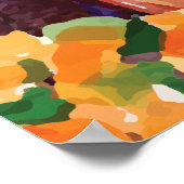 Poster Lion, renard, lapin et oiseau en ébullition (Coin)