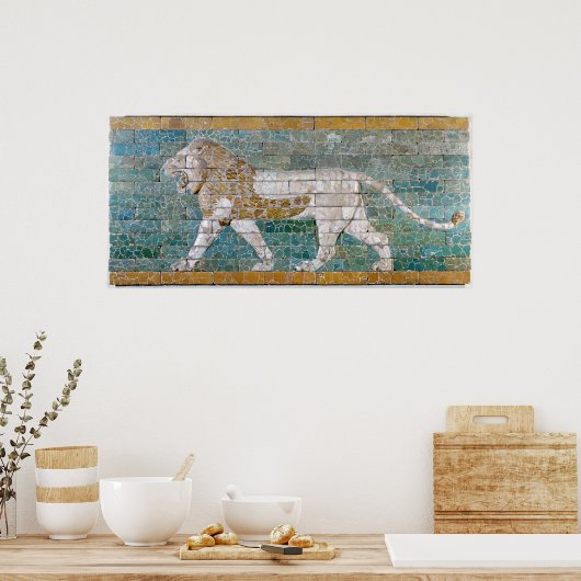 Poster Lion représentant Ishtar (Cuisine)
