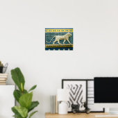 Poster Lion représentant Ishtar (Bureau à domicile)