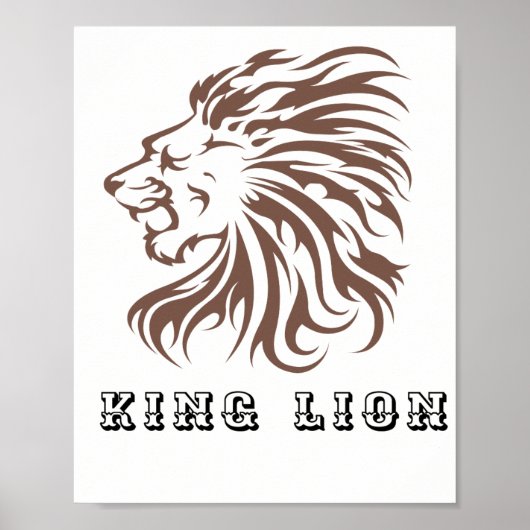 Poster lion roi (Devant)