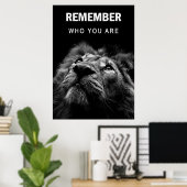 Poster Lion Se Rappelle Qui Vous Êtes (Bureau à domicile)