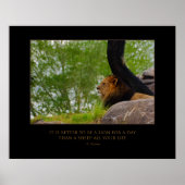 Poster Lion sur le Mont (Devant)